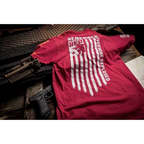 HOWITZER Clothing Men's T-Shirt S/S RED DEPLOYED - Picture 7 of 11